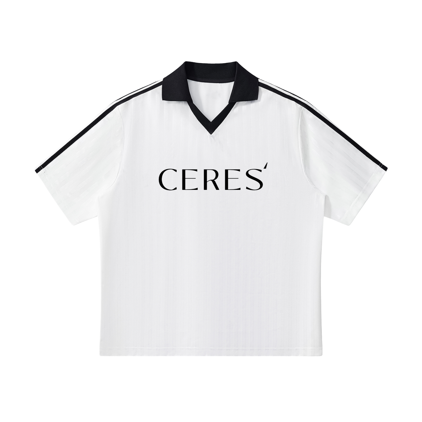 Embrossed Platinum Striped Jersey